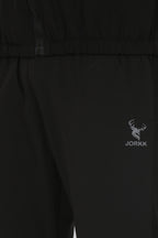 Men Black Solid Track Suit