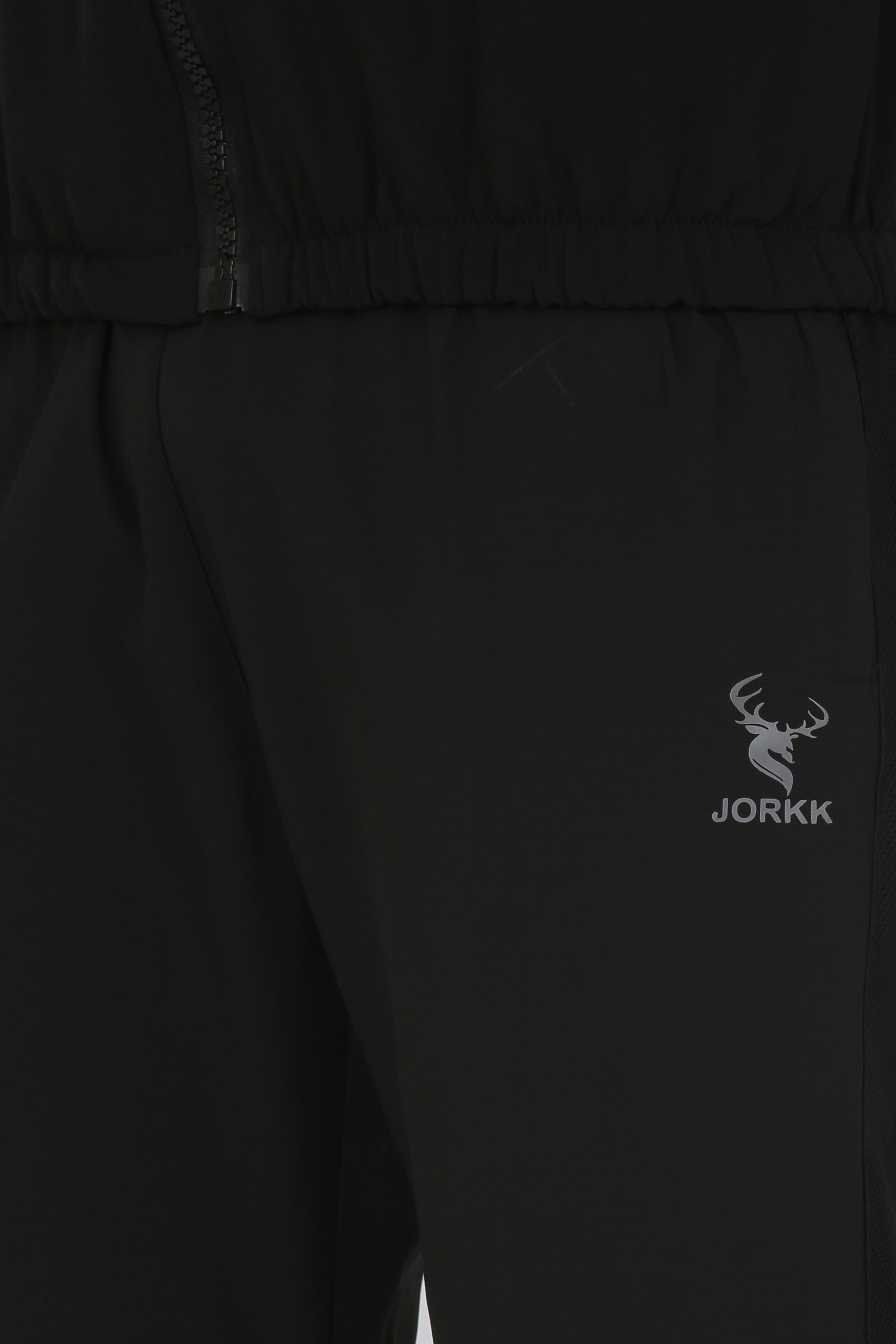 Men Black Solid Track Suit