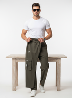 MENS 4 POCKET OLIVE TRACK PANT