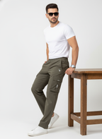 MENS 4 POCKET OLIVE TRACK PANT
